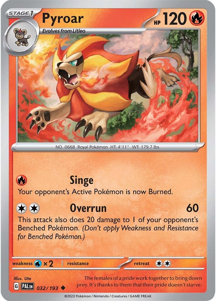 Pyroar (032/193) [Scarlet & Violet: Paldea Evolved] | Silver Goblin