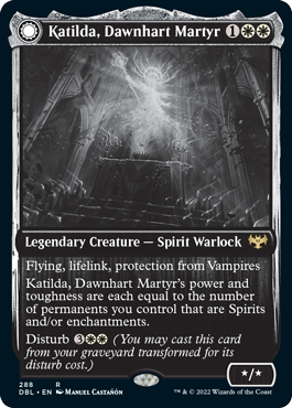 Katilda, Dawnhart Martyr (288) Foil - Innistrad: Double Feature