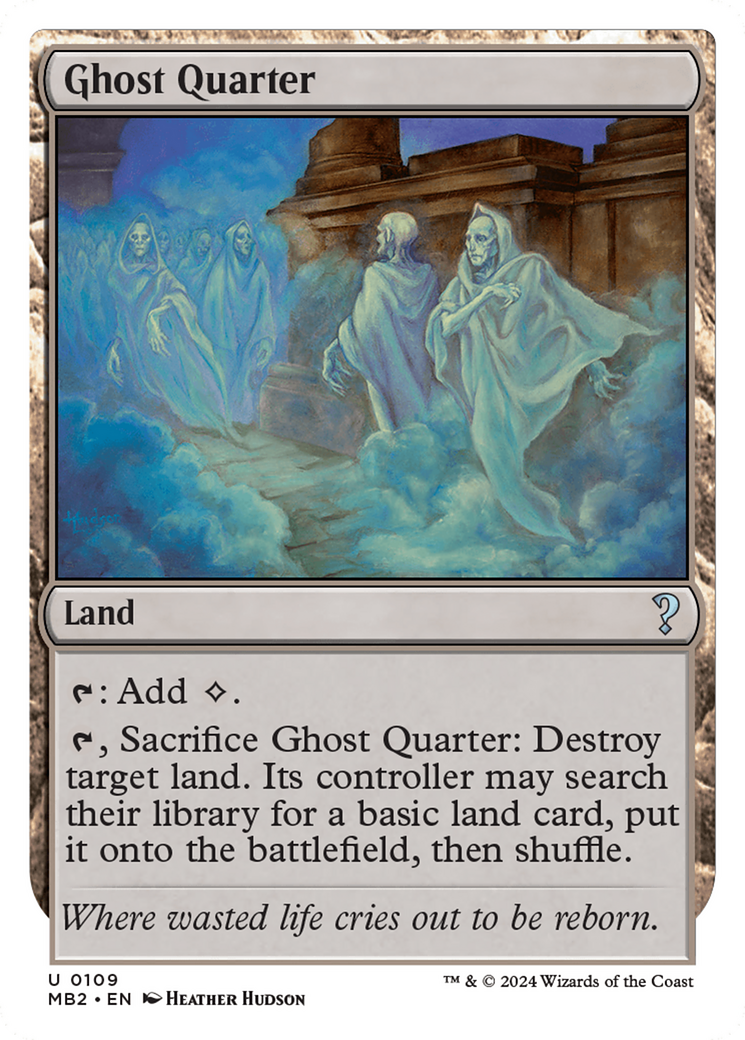 Ghost Quarter (White Border) [Mystery Booster 2] | Silver Goblin