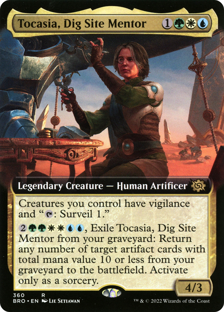 Tocasia, Dig Site Mentor (Extended Art) [The Brothers' War] Foil