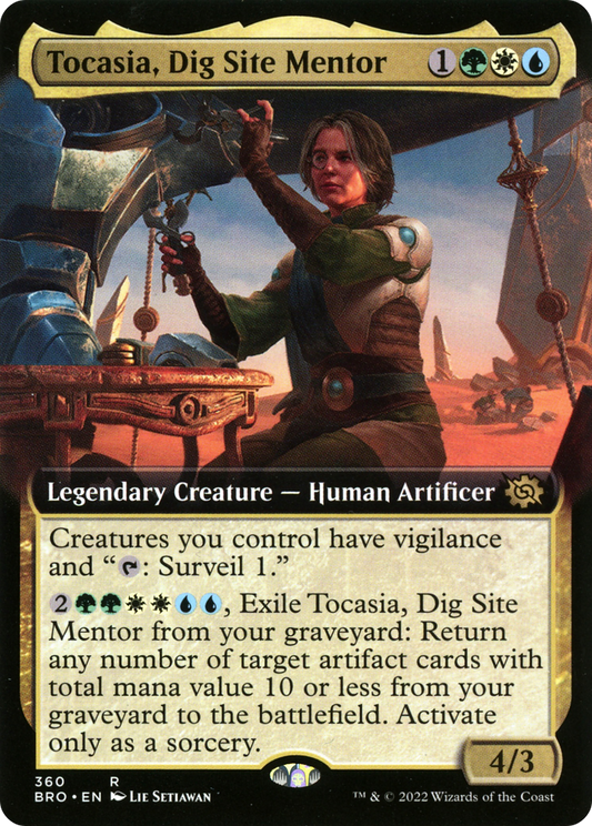 Tocasia, Dig Site Mentor (Extended Art) [The Brothers' War] Foil