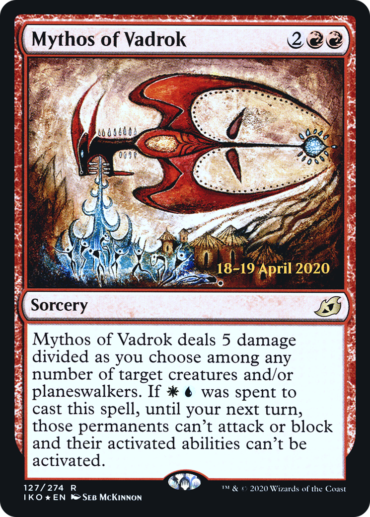Mythos of Vadrok (127s) Foil - Ikoria: Lair of Behemoths Promos