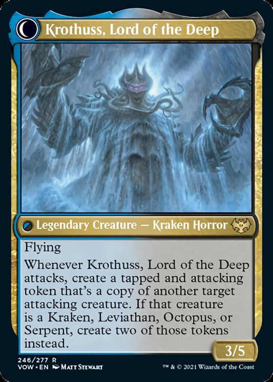 Runo Stromkirk // Krothuss, Lord of the Deep [Innistrad: Crimson Vow] Foil