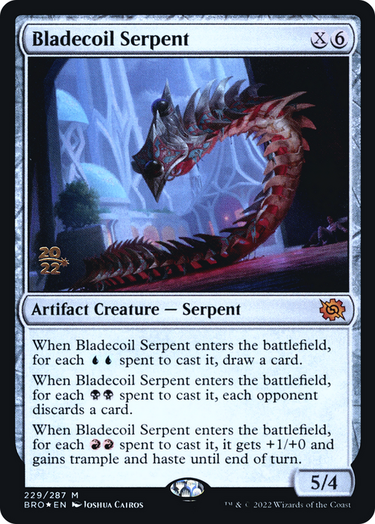 Bladecoil Serpent [The Brothers' War Prerelease Promos]