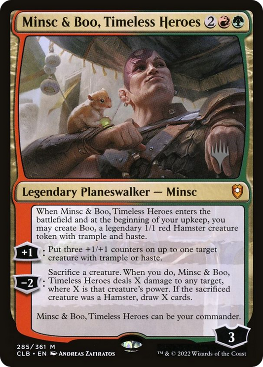Minsc & Boo, Timeless Heroes (Promo Pack) [The Lost Caverns of Ixalan Promos] Foil