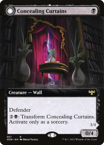 Concealing Curtains // Revealing Eye (Extended Art) [Innistrad: Crimson Vow] Foil