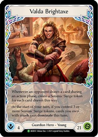 Valda Brightaxe - HER051 (HER051) Cold Foil - Flesh and Blood: Promo Cards
