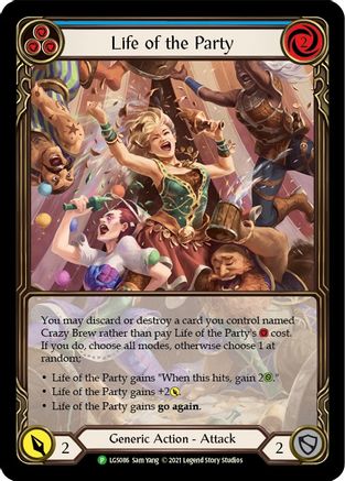Life of the Party (Blue) (LGS086) Rainbow Foil - FaB Promos