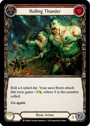 Rolling Thunder (EVR004) 1st Edition Rainbow Foil - Everfest