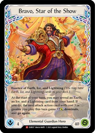 Bravo, Star of the Show (EVR017) 1st Edition Cold Foil - Everfest