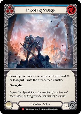Imposing Visage (EVR022) (1st Edition) Rainbow Foil - Everfest
