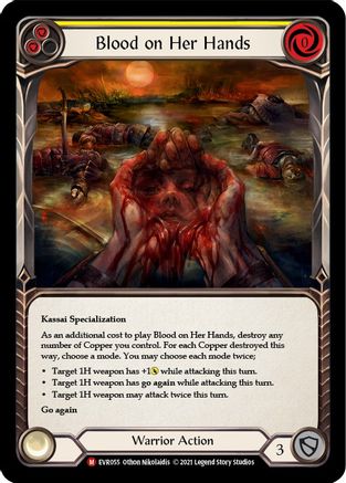Blood on Her Hands (EVR055) (1st Edition) Rainbow Foil - Everfest