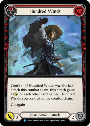 Hundred Winds (Red) (EVR041) 1st Edition  - Everfest