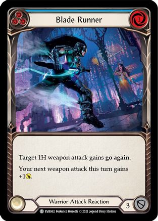 Blade Runner (Blue) (EVR062) 1st Edition Rainbow Foil - Everfest