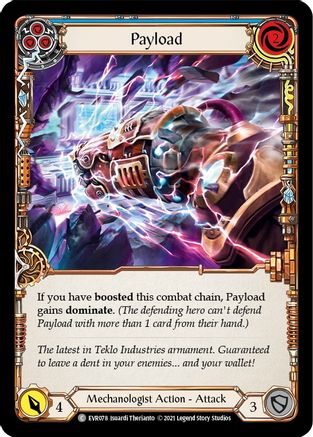 Payload (Blue) (EVR078) (1st Edition) Rainbow Foil - Everfest