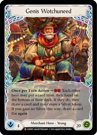 Genis Wotchuneed (EVR085) 1st Edition Rainbow Foil - Everfest