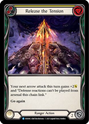Release the Tension (Yellow) (EVR092) 1st Edition Rainbow Foil - Everfest