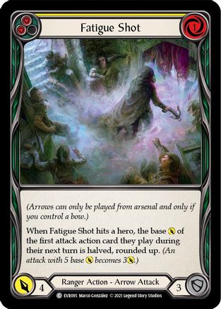 Fatigue Shot (Yellow) (EVR095) 1st Edition Rainbow Foil - Everfest
