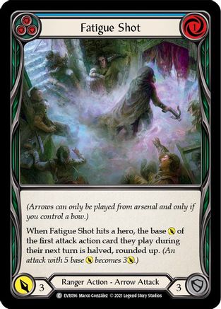 Fatigue Shot (Blue) (EVR096) 1st Edition Rainbow Foil - Everfest