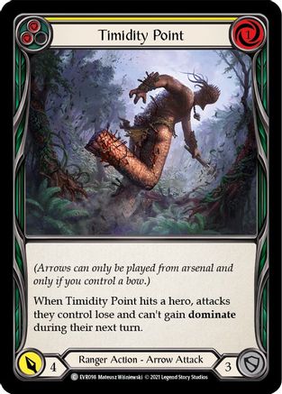 Timidity Point (Yellow) (EVR098) 1st Edition Rainbow Foil - Everfest