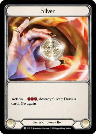 Silver (EVR195) (1st Edition) Rainbow Foil - Everfest