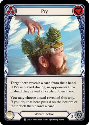 Pry (Blue) (EVR130) (1st Edition) Rainbow Foil - Everfest