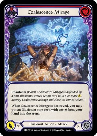 Coalescence Mirage (Red) (EVR144) 1st Edition Rainbow Foil - Everfest