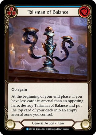 Talisman of Balance (EVR188) (1st Edition) Cold Foil - Everfest