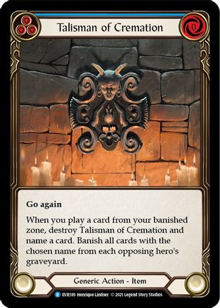 Talisman of Cremation (EVR189) 1st Edition - Everfest