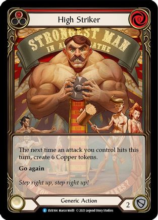 High Striker (Red) (Extended Art) (EVR164) (1st Edition) Rainbow Foil - Everfest