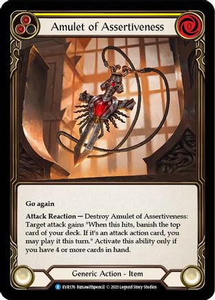 Amulet of Assertiveness (EVR176) 1st Edition Cold Foil - Everfest