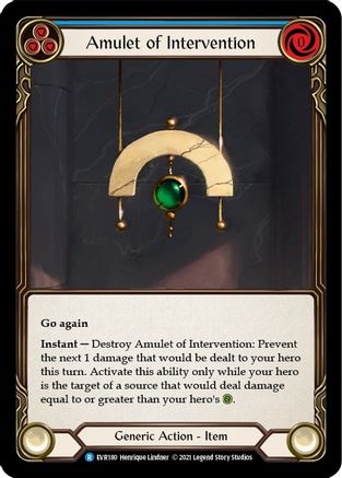 Amulet of Intervention (EVR180) 1st Edition Cold Foil - Everfest