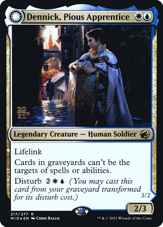Dennick, Pious Apprentice // Dennick, Pious Apparition [Innistrad: Midnight Hunt Prerelease Promos]