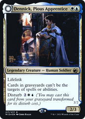 Dennick, Pious Apprentice // Dennick, Pious Apparition [Innistrad: Midnight Hunt Prerelease Promos] | Silver Goblin