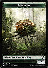 Saproling // Morph Double-Sided Token [Commander 2019 Tokens] | Silver Goblin