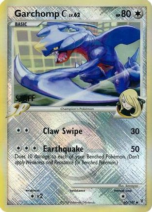 Garchomp C (60/147) (Staff League Promo) [Platinum: Supreme Victors] | Silver Goblin