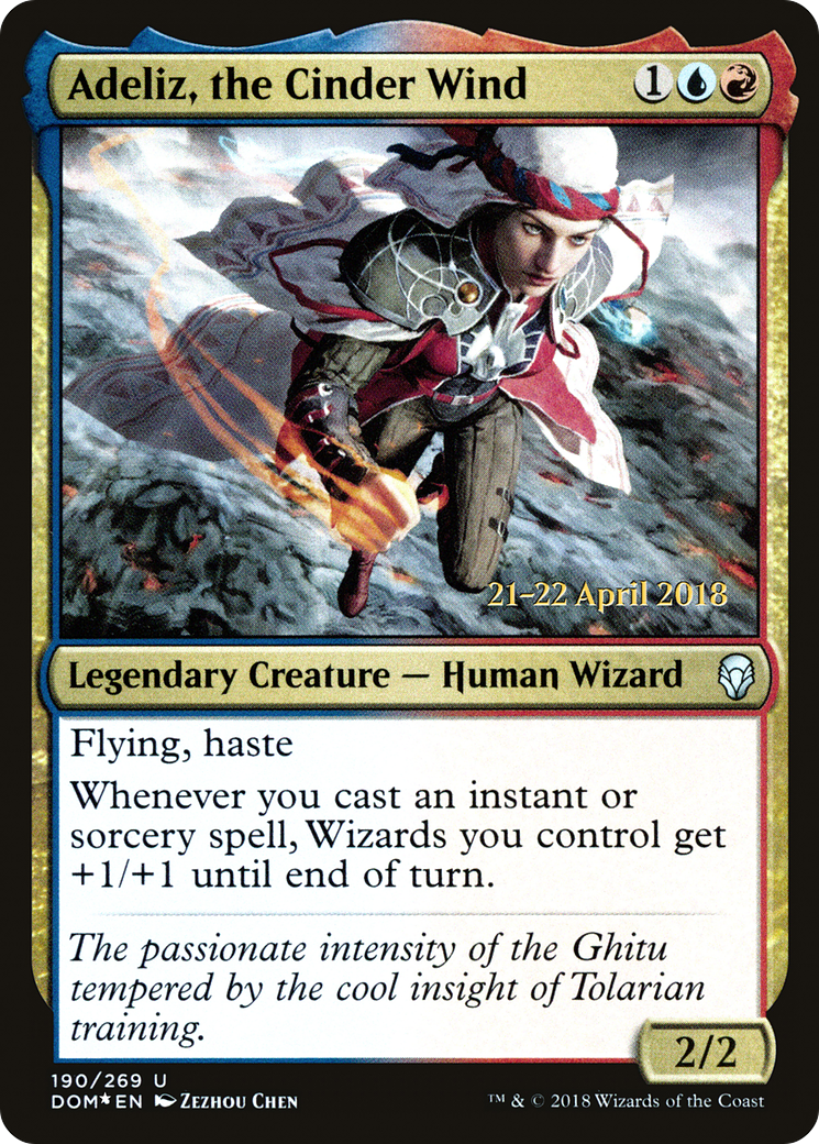 Adeliz, the Cinder Wind [Dominaria Prerelease Promos] | Silver Goblin