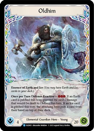 Oldhim [OLD001] (Tales of Aria Oldhim Blitz Deck)  1st Edition Rainbow Foil