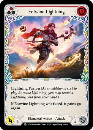 Entwine Lightning (Red) (LXI013)  - Blitz Deck: Tales of Aria - Lexi