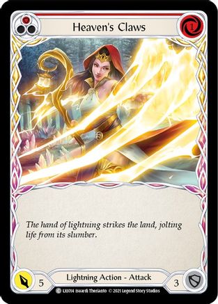 Heaven's Claws (Red) (LXI014)  - Blitz Deck: Tales of Aria - Lexi