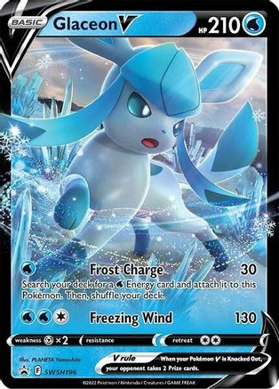 Glaceon V - SWSH196 (SWSH196) Holofoil - SWSH Sword & Shield Promo Cards