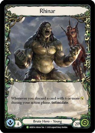 Rhinar - HER054 (HER054) Cold Foil - Flesh and Blood: Promo Cards