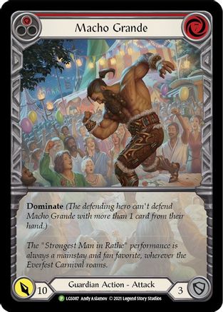 Macho Grande (Red) - LGS087 (LGS087) Rainbow Foil - Flesh and Blood: Promo Cards