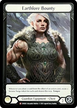 Earthlore Bounty (Extended Art) (EVR020) (1st Edition) Cold Foil - Everfest
