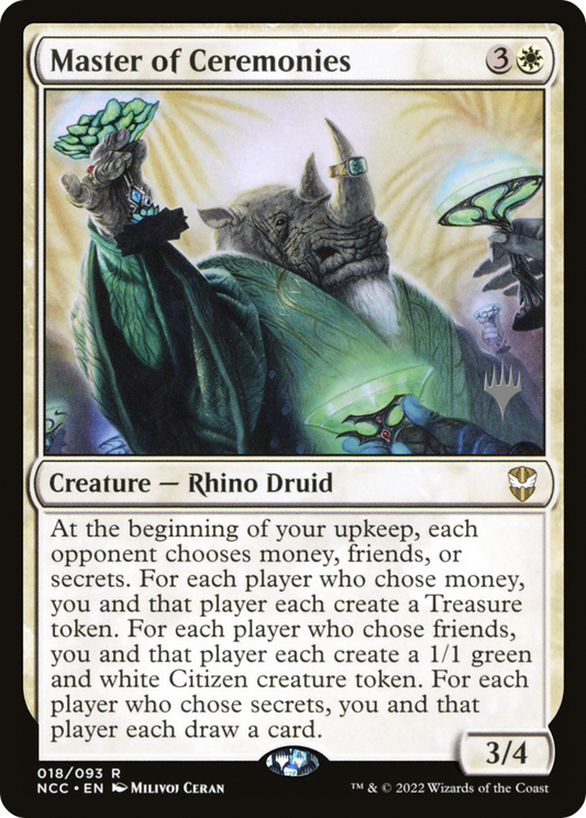 Master of Ceremonies (Promo Pack) [Streets of New Capenna Commander Promos]
