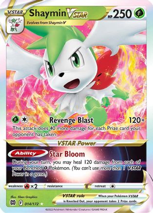 Shaymin VSTAR (14) Holofoil - Brilliant Stars