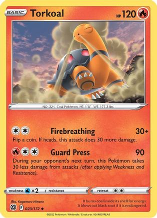 Torkoal (23) Reverse Holofoil - Brilliant Stars