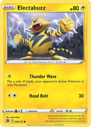 Electabuzz (46) Reverse Holofoil - Brilliant Stars