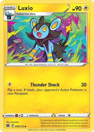Luxio (50) Reverse Holofoil - Brilliant Stars
