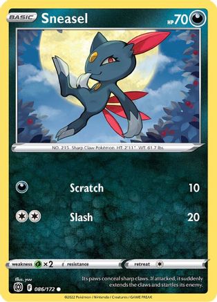Sneasel (86) Reverse Holofoil - Brilliant Stars